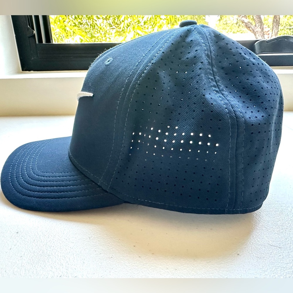 Nike Navy Cap with White Logo, Dry Fit - Picture 2 of 4